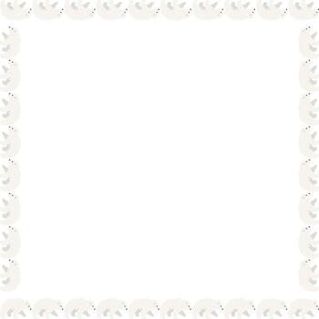 Polar bear frame. Arctic bear nursery simple art design with empty space for your text vector