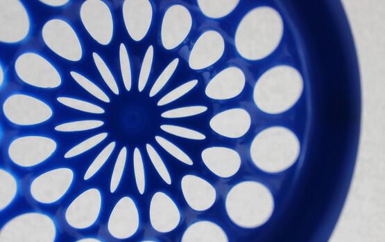 Irregular Oval Holes On A Stretched Structure Stock Photo For Design Or Backgrounds