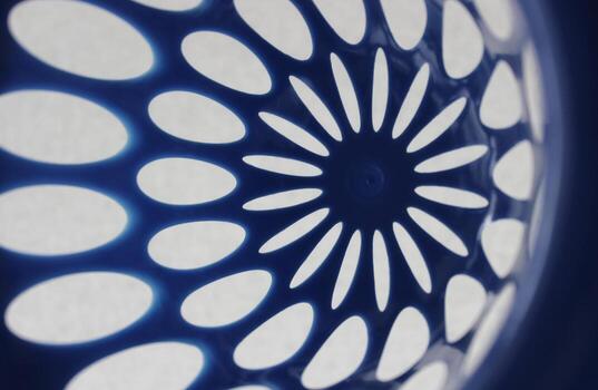 Abstract Geometric Background With Oval Holes On A Sprawled Structure photo