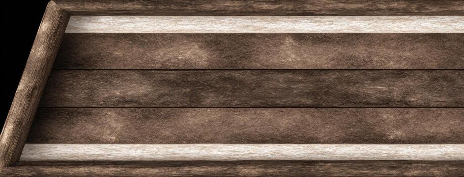 A wooden frame with a brown and white stripe photo