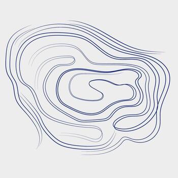 resumen topográfico línea Arte. mínimo contorno mapa antecedentes. minimalista ondulado línea modelo. moderno geométrico resumen diseño. mano dibujado topográfico contorno líneas. sin costura orgánico fluir antecedentes vector