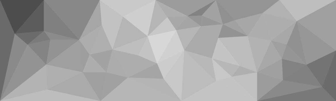 Low poly abstract background in grayscale with varying shades of black, white, and gray triangles forming a faceted and modern geometric pattern. vector