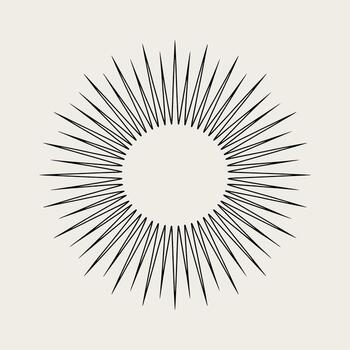 rayos de sol ilustración radial líneas, estallido estelar, ligero rayos dinámica diseño elemento para antecedentes, acentos, y visual énfasis en gráfico proyectos vector