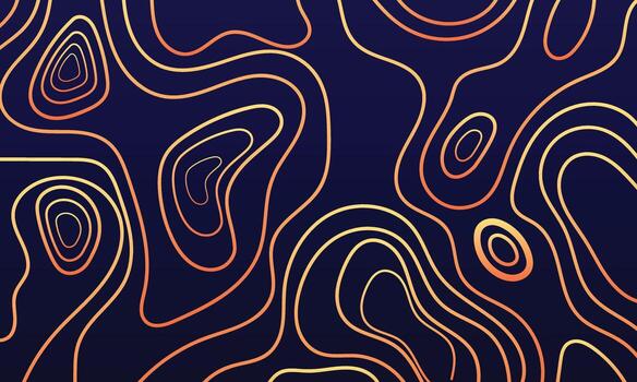 Abstract background modern topographic line pattern on a dark blue lines in perfect for use as a wallpaper, banner, or digital texture vector