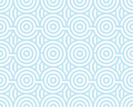 geométrico ligero azul modelo círculos repitiendo sin problemas creando un resumen gráfico antecedentes vector