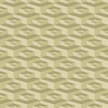 sin costura geométrico 3d modelo. repetible arquitectura creativo monocromo antecedentes. decorativo interminable loseta textura vector