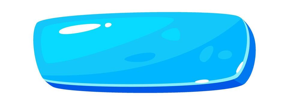 Glossy Web Game Button Flat Illustration Icon vector