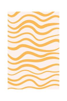 Abstract Curved Rectangle Pattern Drawn Icon vector