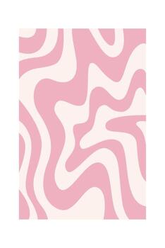 Abstract Curved Rectangle Pattern Drawn vector