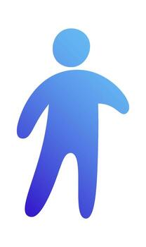 Man Gradient Character vector