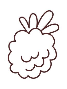 Linear Raspberry Icon vector