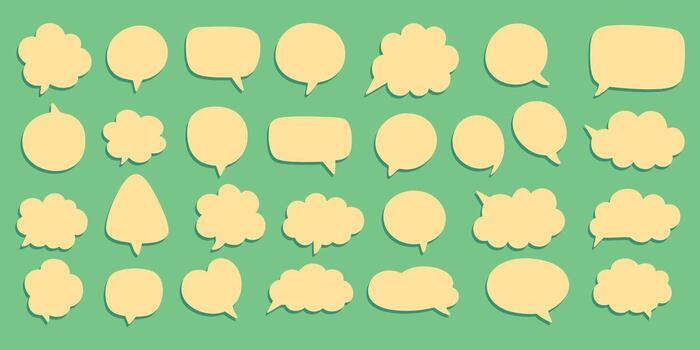 Bubble speech comic text cartoon talk quote outline dialogue shape callout perfect for comics and captions. Use for pop culture, layout, or communication design. Great for messaging visuals vector