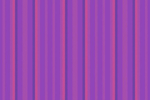 Deco background texture textile, eps10 fabric seamless pattern. Geometric vertical stripe lines in purple and pink colors. vector