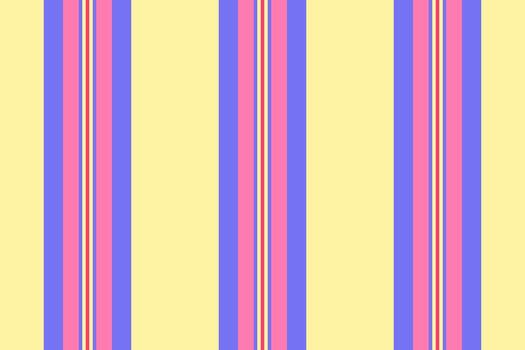Oaster textile texture, yellow stripe fabric lines. Enline pattern vertical seamless background in indigo and yellow colors. vector
