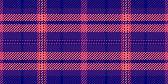 Abstract textile seamless fabric, summer check plaid background. Podium pattern tartan texture in regimental and red colors. vector