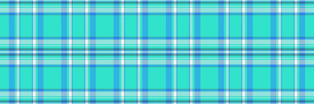 Vibrant turquoise and teal plaid pattern. Perfect for textile design, website backgrounds, or crafting projects. This seamless texture evokes feelings of freshness, summer, and tranquility. vector