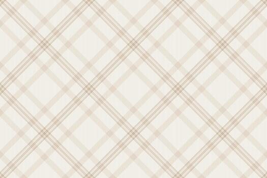 elegante beige y crema diagonal tartán modelo. sutil textura evoca calor y sofisticación. Perfecto para textil diseño, sitio web antecedentes, o papelería. vector