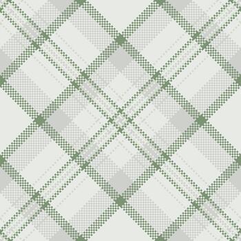 Elegant sage green and gray plaid pattern. Subtle texture and soft colors create a calming, versatile design ideal for textiles, backgrounds, or website designs. vector