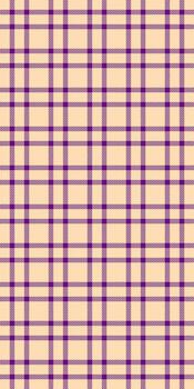 Elegant beige and purple gingham pattern, perfect for textile design, web backgrounds, or crafting projects. vector