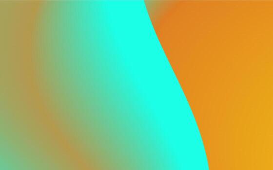 Abstract gradient background turquoise and orange texture vector