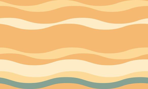 Serene abstract wave pattern in warm, calming hues. Perfect for backgrounds, website designs, or social media content. Evokes feelings of peace, nature, and summer. vector
