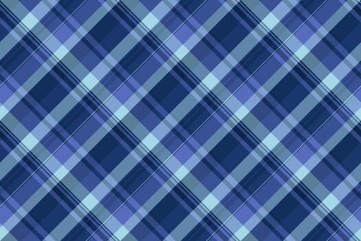 Girly texture tartan background, tidy plaid textile check. Geometrical seamless pattern fabric in blue and cyan colors. vector