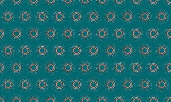 Elegant teal and beige repeating sunburst pattern. Perfect for textile design, wallpaper, website backgrounds, or any project needing a sophisticated, geometric texture. vector