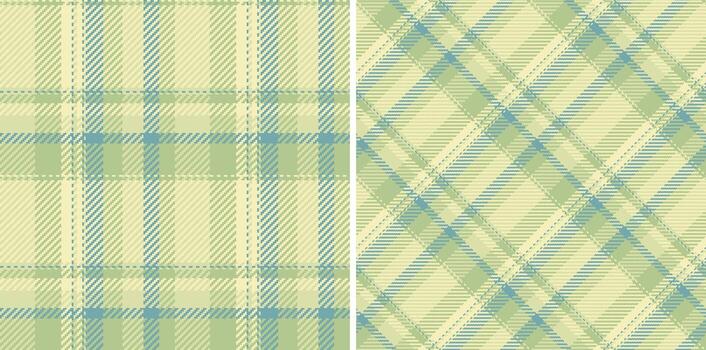 pastel verde y azul tartán patrones. Perfecto para textil diseño, sitio web antecedentes, o elaboración proyectos vector
