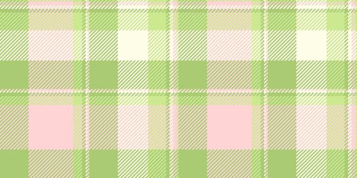 Pastel green and pink plaid pattern. Perfect for spring designs, textiles, apparel, and website backgrounds. This soft, subtle texture evokes feelings of calmness and serenity. vector