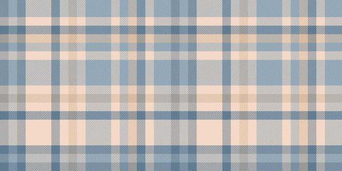 Subtle pastel plaid pattern. Soft blue and peach tones create a calming, versatile texture ideal for fashion, home decor, and web design. Evokes feelings of serenity and warmth. vector