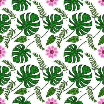 A vibrant abstract pattern featuring colorful wavy lines in pink, yellow, and blue against a black background, creating a lively and dynamic visual effect. vector