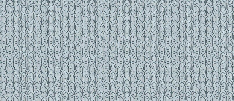 sutil geométrico textil modelo presentando repitiendo cubo formas en apagado azul tonos Perfecto para sitio web antecedentes, impresión diseño, o como un sutil textura cubrir. vector