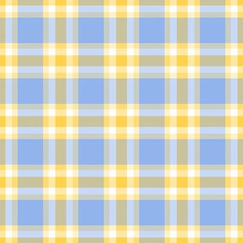 Material background plaid, tidy seamless fabric texture. Tweed check textile pattern tartan in light and yellow colors. vector