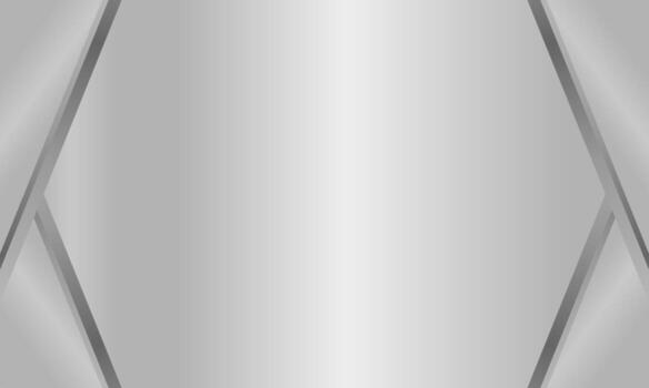 moderno metálico antecedentes con diagonal líneas y suave plata degradado diseño vector