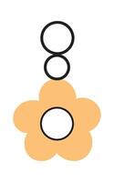 flor forma arete vector