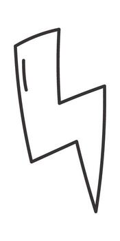 Lightning Linear Icon vector