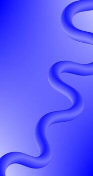 Gradient Abstract blue background with flowing Curve Vertical Design vector