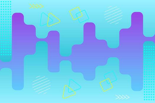 abstract colorful background with hand drawn drops, circles, squares and triangles. vector