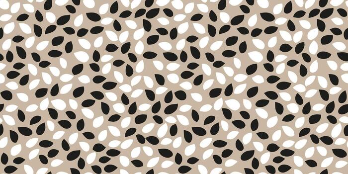 sin costura resumen modelo presentando lágrima formas en un beige antecedentes. estético negrita y moderno diseño ornamento para telas, fondos de pantalla, envase papel, y digital huellas dactilares. vector