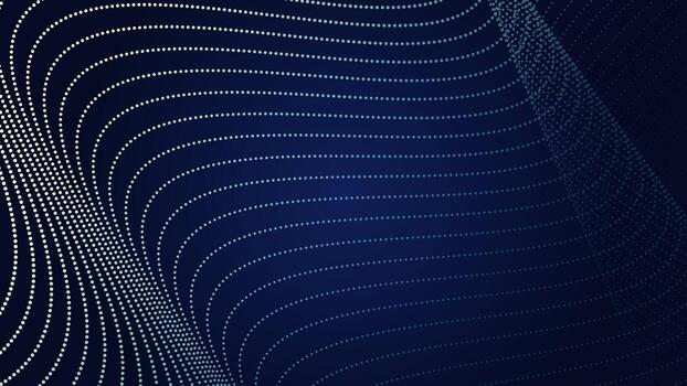 Abstract technology particles mesh background. Abstract dark blue background with flowing wave particle lines and gradient effect, perfect for modern design, wallpaper, or digital templates. vector