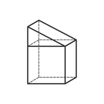 kub och triangel- prisma 3d geometrisk former i mörk Färg och transparent bakgrund png