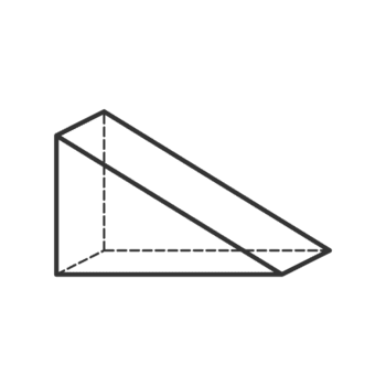 triangel- prisma 3d geometrisk former i mörk Färg och transparent bakgrund png