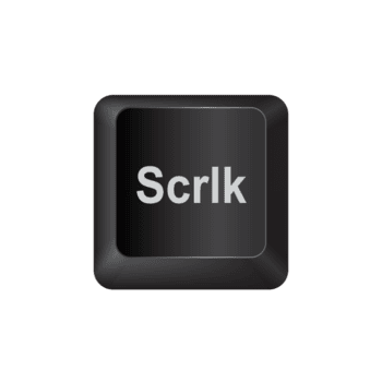 Desplazarse cerradura, ilustración teclado botón en oscuro color y transparente antecedentes png