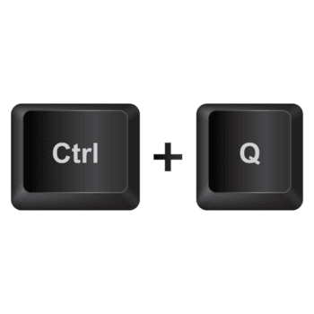 Ctrl and Q,illustration Keyboard Button on dark color and transparent background png