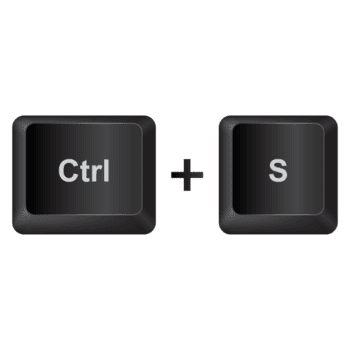 Ctrl and S,illustration Keyboard Button on dark color and transparent background png