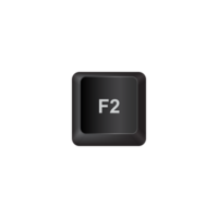 f2,ilustração teclado botão em Sombrio cor e transparente fundo png