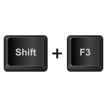 Shift F3,illustration Keyboard Button on dark color and transparent background png