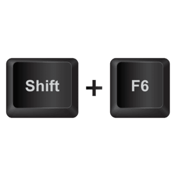 Shift F6,illustration Keyboard Button on dark color and transparent background png