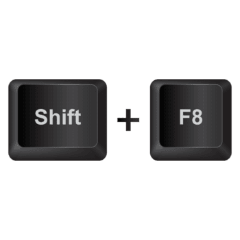 Shift F8,illustration Keyboard Button on dark color and transparent background png