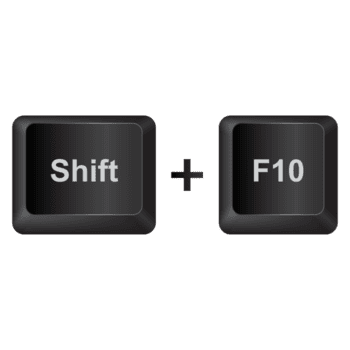 Shift F10,illustration Keyboard Button on dark color and transparent background png
